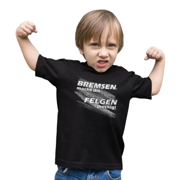 Bremsen macht die Felgen dreckig - DAS ORIGINAL - KIDS T-Shirt – Bild 2