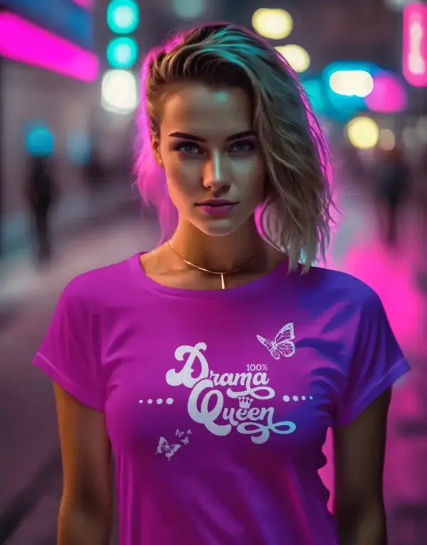 Drama Queen - Ladies T-Shirt - great colors - Image 3