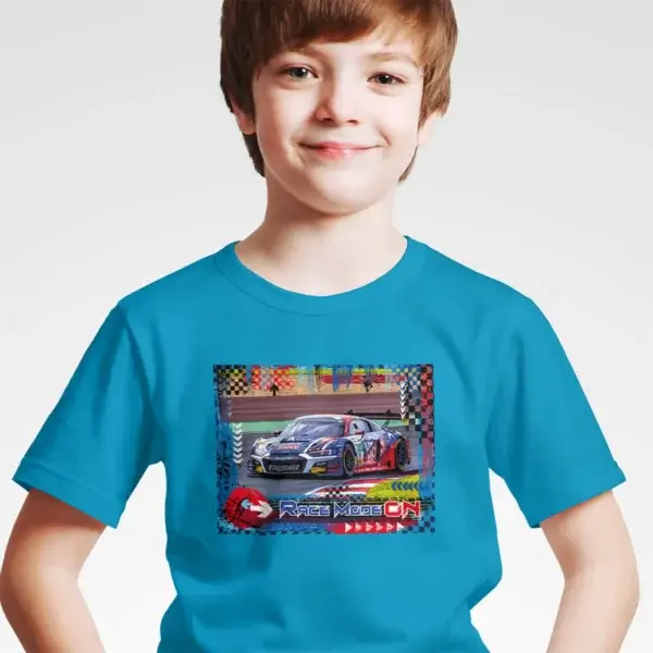 Kids T-Shirt - RACE MODE ON - Audi R8 LMS GT3 - Image 5
