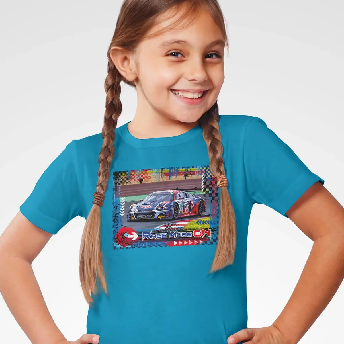 Kinder T-Shirt - RACE MODE ON - Audi R8 LMS GT3