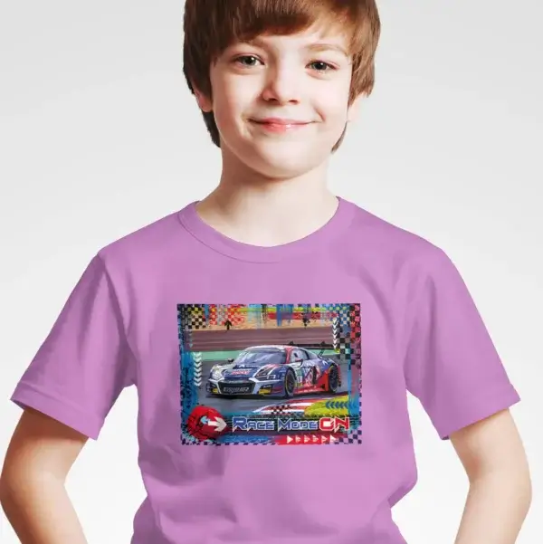 Kids T-Shirt - RACE MODE ON - Audi R8 LMS GT3 - Image 2