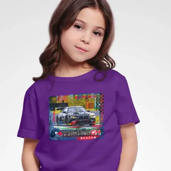 Kids T-Shirt - RACE MODE ON - BMW M4 GT3 - Image 5