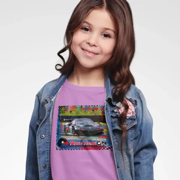Kinder T-Shirt – RACE MODE ON – Ferrari 296 GT3 – Bild 5