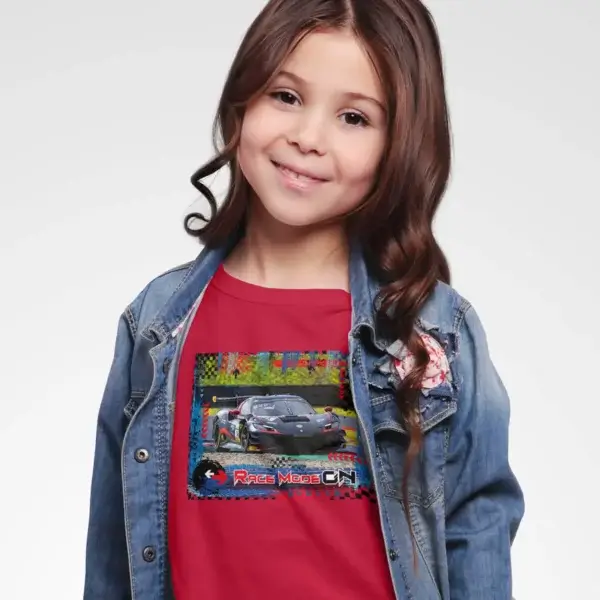 Kinder T-Shirt – RACE MODE ON – Ferrari 296 GT3 – Bild 4