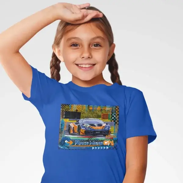 Kids T-Shirt - RACE MODE ON - Lamborghini Huracán GT3 EVO2 - Image 3