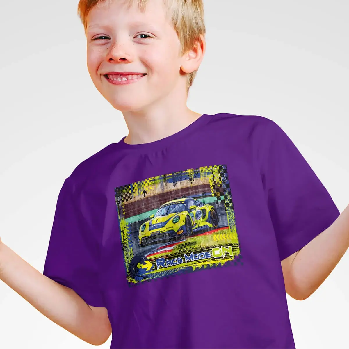 Kinder T-Shirt – RACE MODE ON –  Porsche 911 GT3-R 992