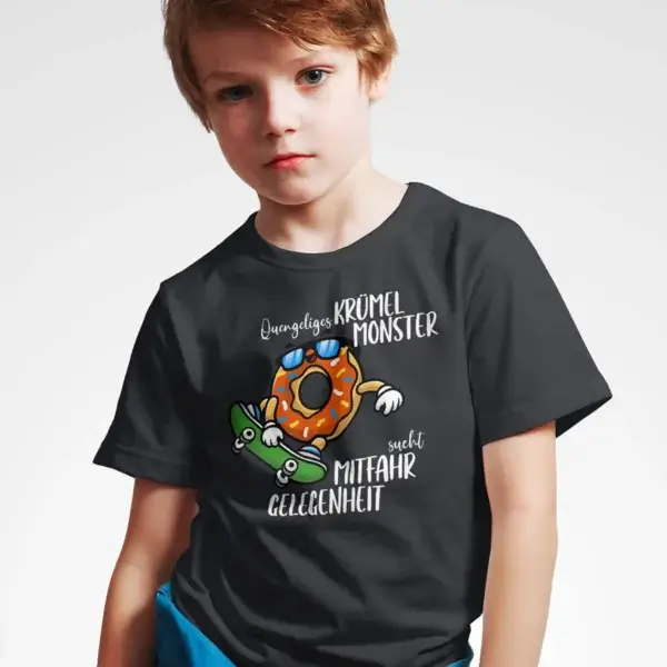 Kinder-T-Shirt “Quengeliges Krümelmonster” – Süßer Style mit rollendem Humor – Bild 2