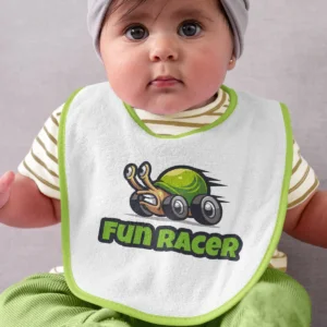 Baby-Latz “FunRacer” – Sauber bleiben mit Stil und Spaß