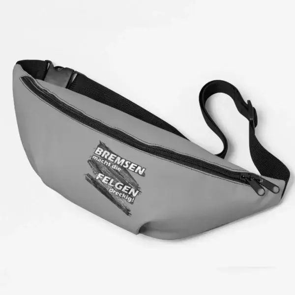 Crossbody Bag, Umhängetasche Damen und Herren - Bremsen macht die Felgen dreckig – Bild 2
