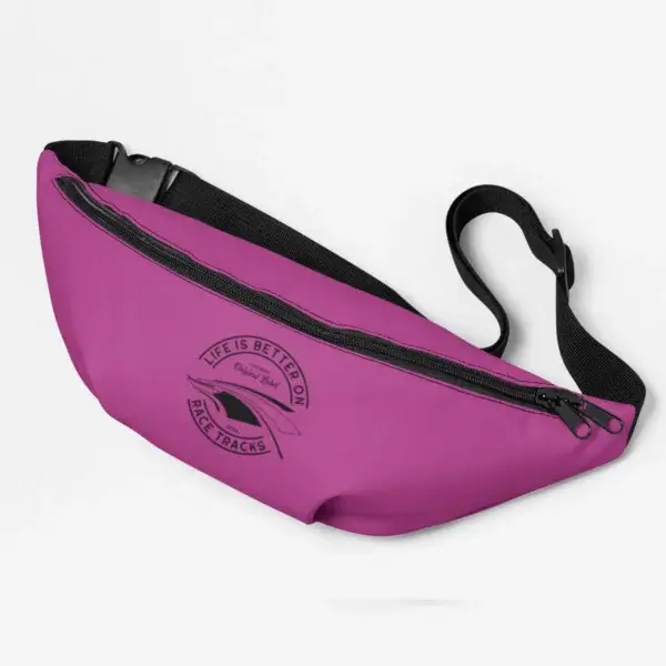 Crossbody Bag, Umhängetasche Damen und Herren - LIFE IS BETTER ON RACETRACKS – Bild 3