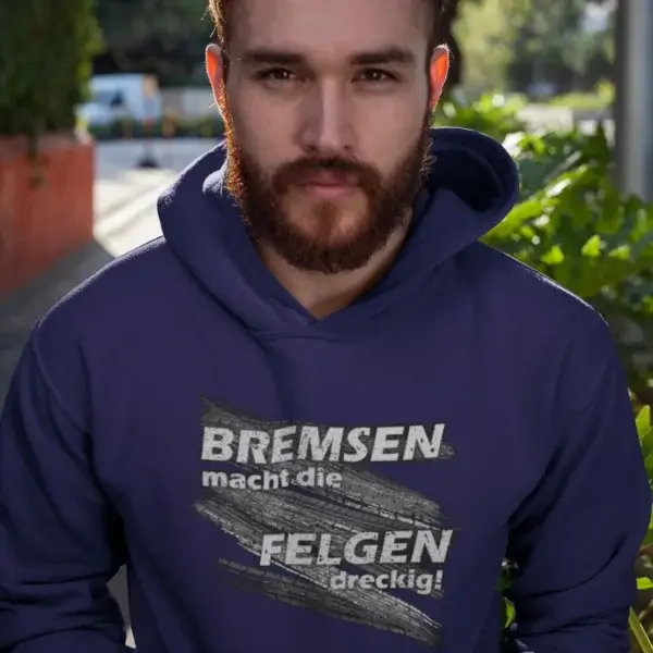 Motorsport HOODIE - Brakes make the rims dirty - THE ORIGINAL - Image 3