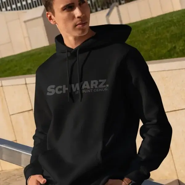 Hoodie “Schwarz ist bunt genug”