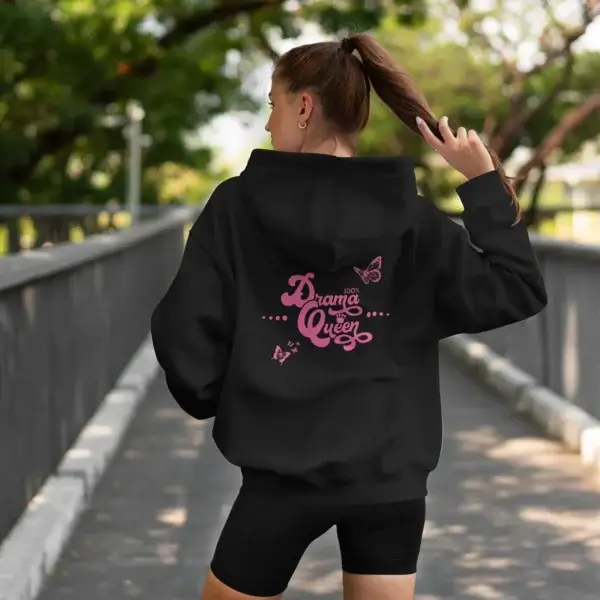 Ladies' hoodie "100% Drama Queen" - Image 8