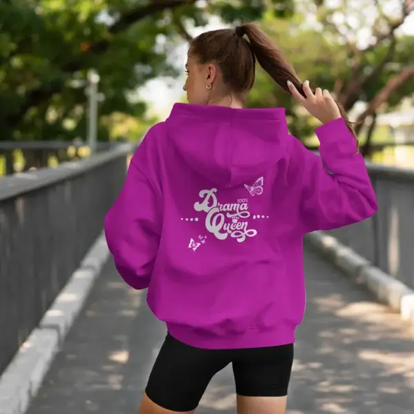 Ladies' hoodie "100% Drama Queen" - Image 6