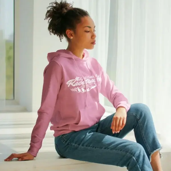 Damen-Hoodie “Doublevibes” #LifeIsBetterOnRacetracks – Bild 2