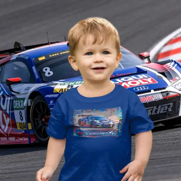 Audi R8 LMS GT3 - Liqui Moly Team Engstler - KIDS T-Shirt – Bild 4
