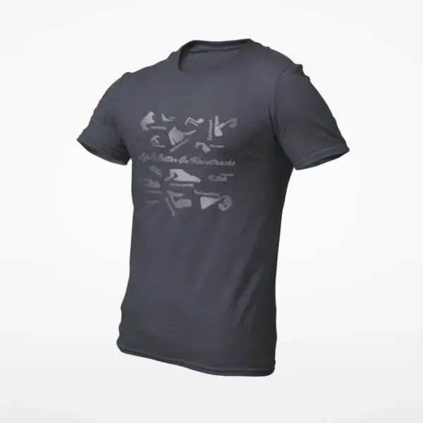 Motorsport Fan T-Shirt - LIFE IS BETTER ON RACETRACKS EUROPE