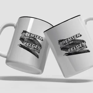Kaffeetasse Bremsen macht die Felgen dreckig