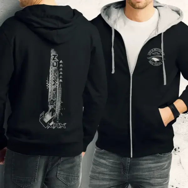 Zoodie - RACE MODE ON - Sweat jacket for adults - Image 3