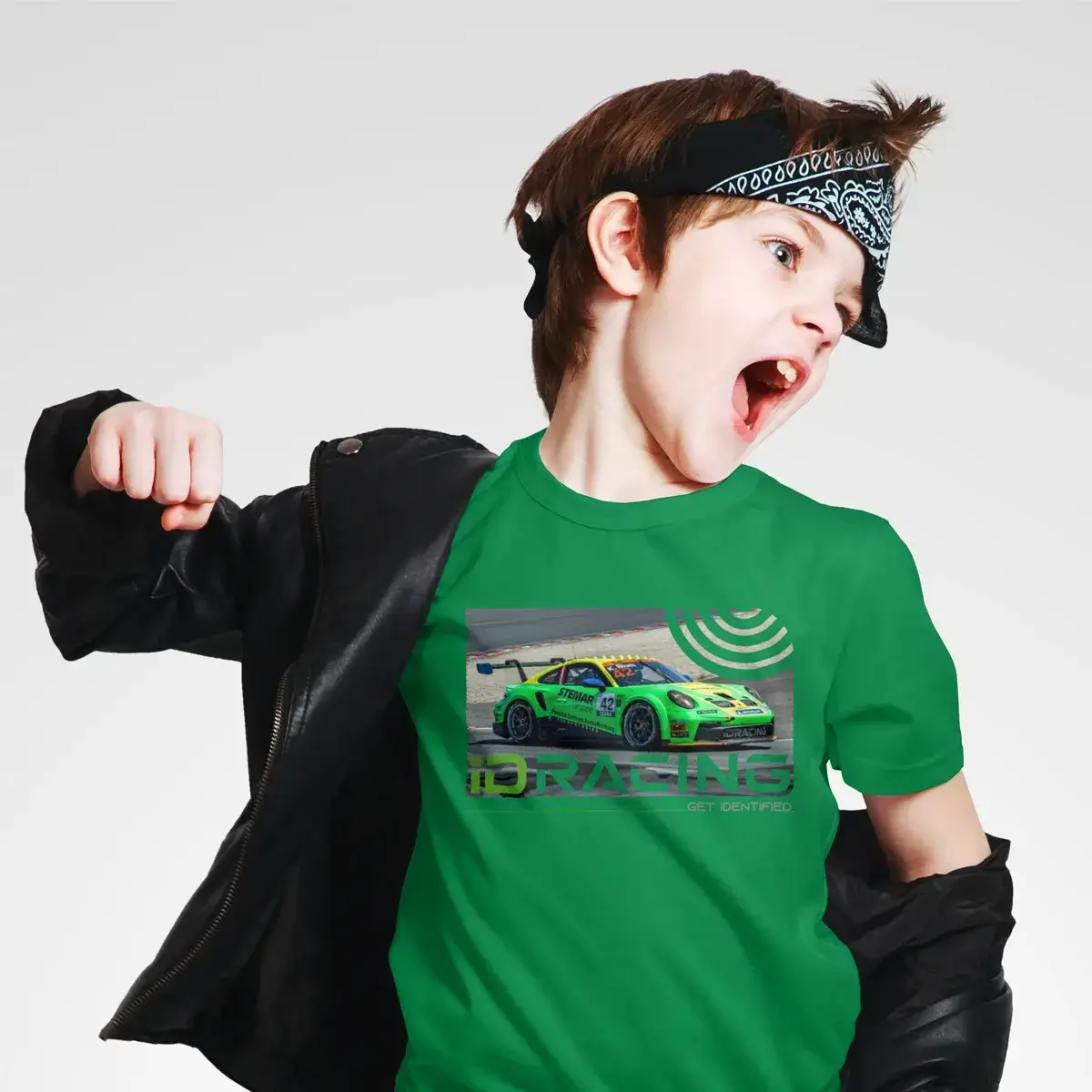 Kinder T-Shirt ID-RACING - KIANO BLUM - PORSCHE SIXT CARRERA CUP DEUTSCHLAND #42