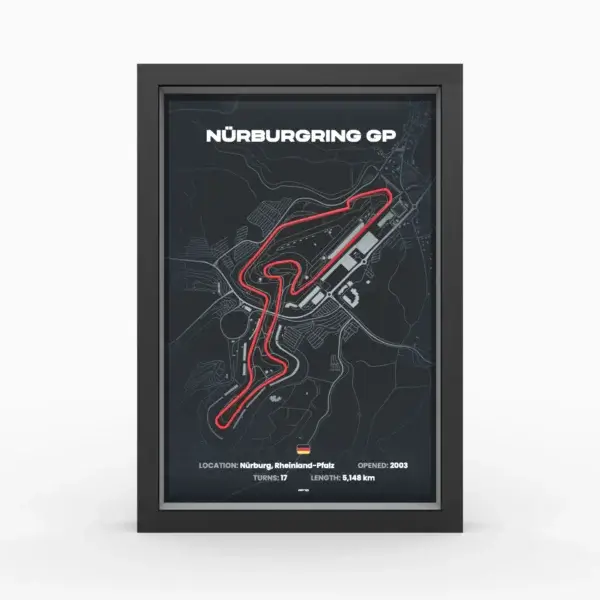 Nürburgring GP 3D race track Original A4 - Image 2