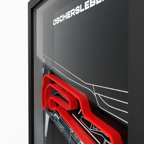 Oschersleben 3D race track Original A4 - Image 2