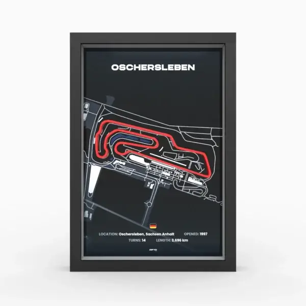 Oschersleben 3D race track Original A4 - Image 3