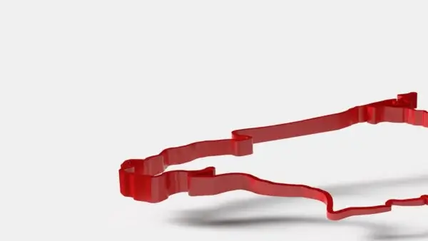 Norisring 3D Rennstrecke Original A4 – Bild 3