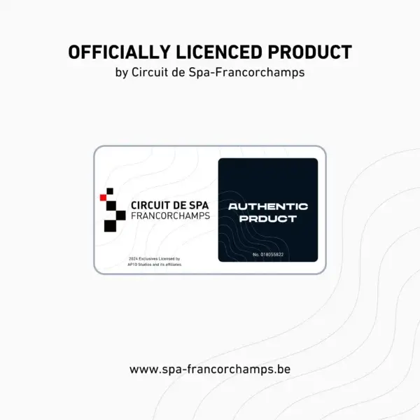 Spa Francorchamps 3D Rennstrecke Original A4 – Bild 6