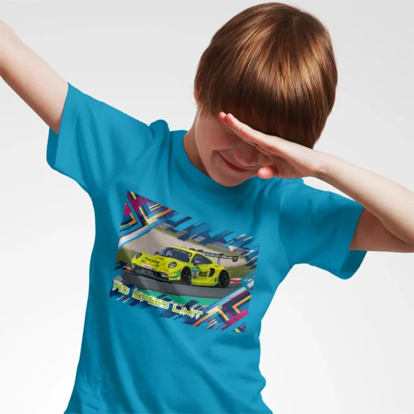 Porsche 911 GT3 R - Team Manthey #91 - Kids T-Shirt - Image 3