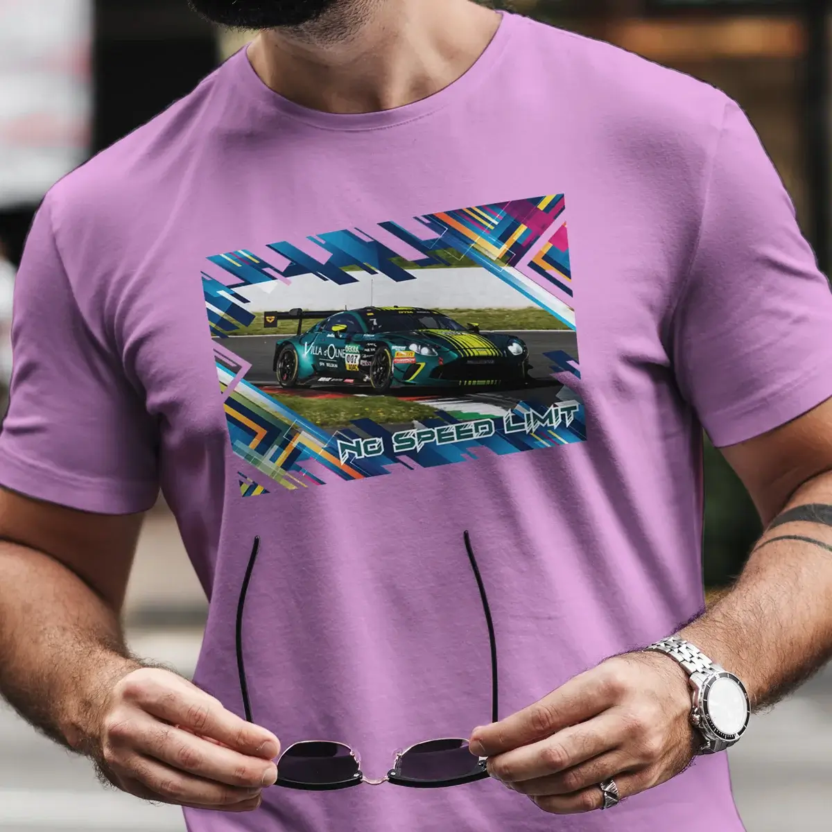 Aston Martin Vantage GT3 Evo Herren T-Shirt #7 5 Aston Martin Vantage GT3 Evo Herren T-Shirt #7 – Bild 5