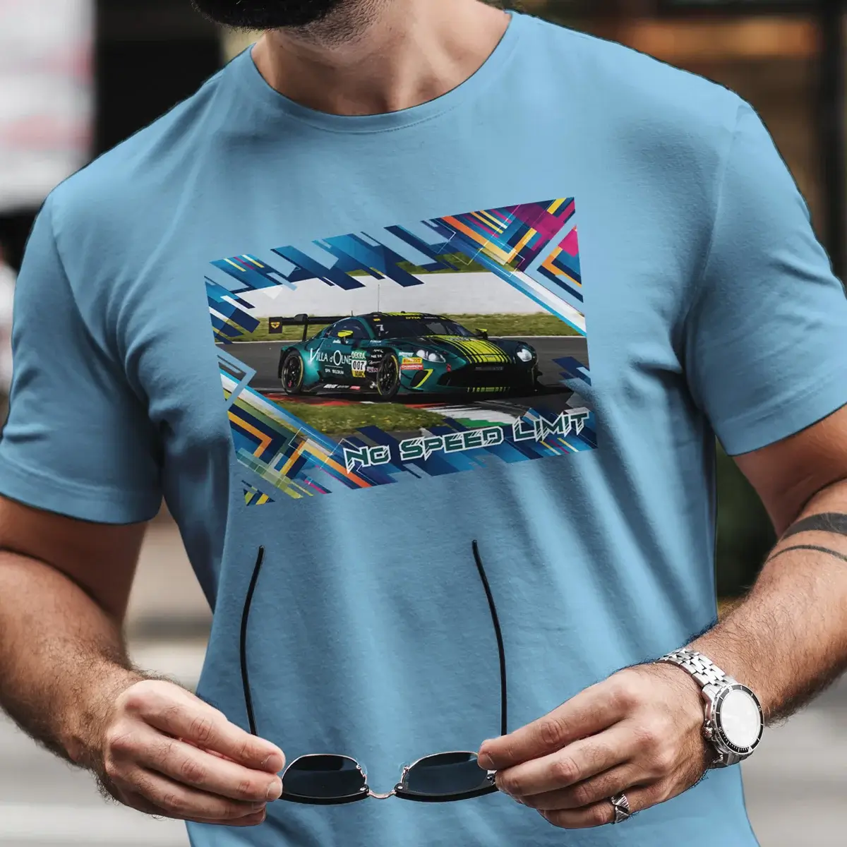 Aston Martin Vantage GT3 Evo Herren T-Shirt #7 3 Aston Martin Vantage GT3 Evo Herren T-Shirt #7 – Bild 3