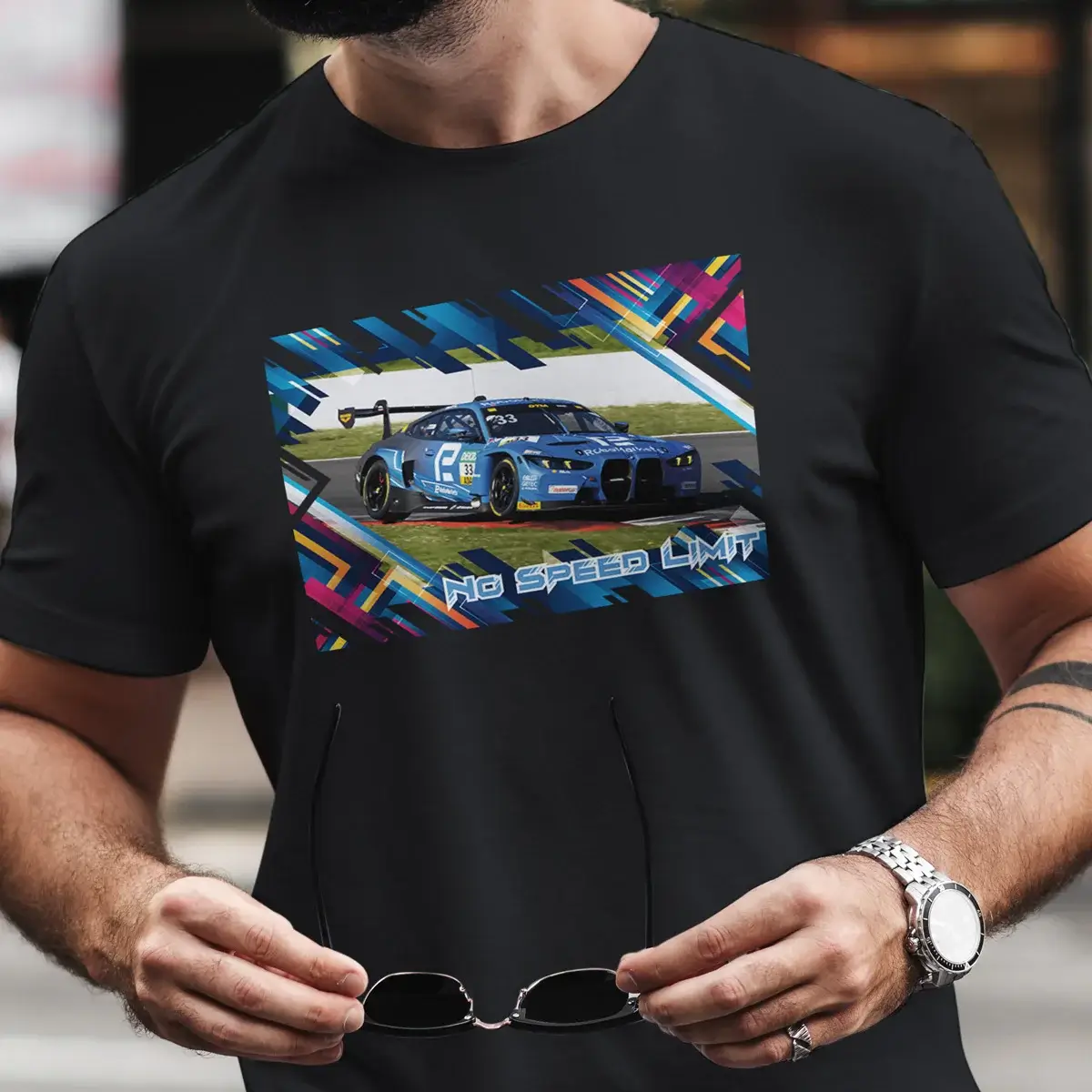 BMW M4 GT3 Herren T-Shirt #33 8 BMW M4 GT3 Herren T-Shirt #33 – Bild 8
