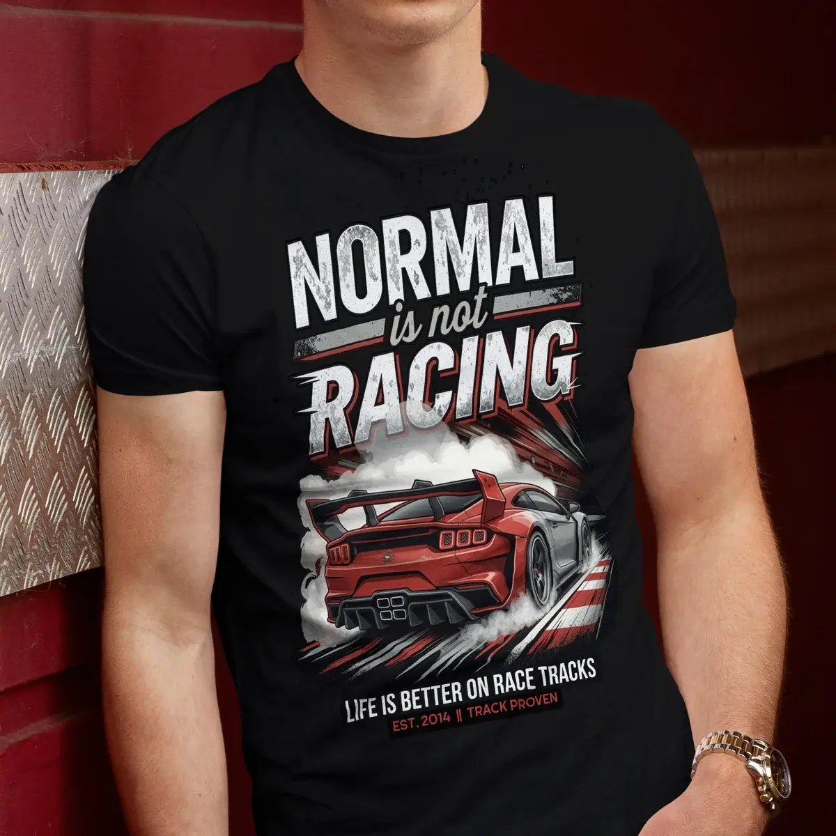 HOME 13 Normal is not Racing T-Shirt