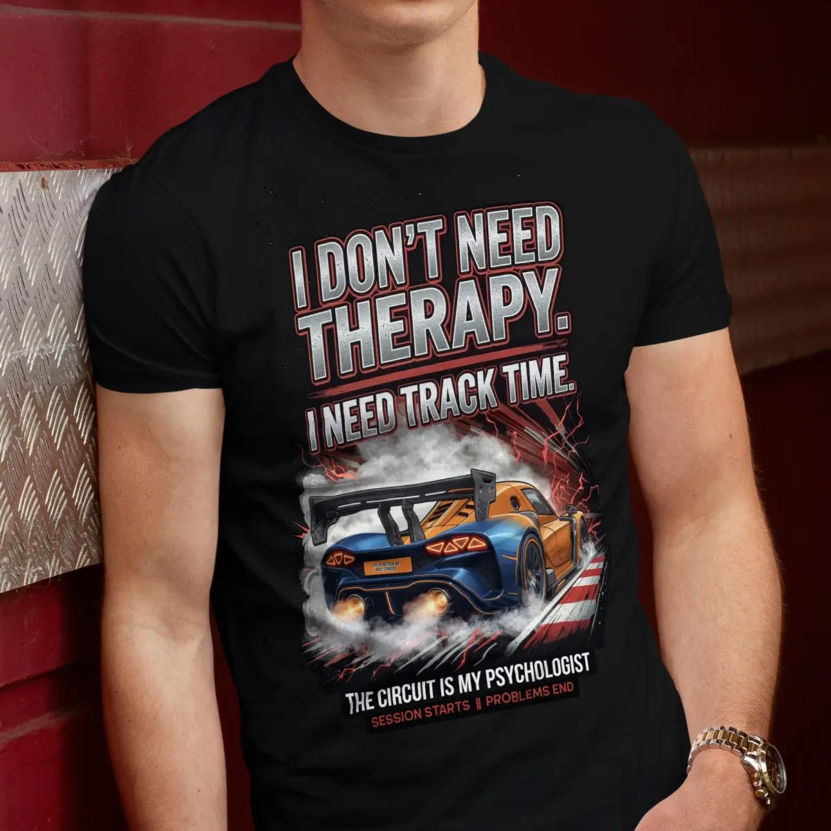 HOME 11 TRACK TIME THERAPY T-Shirt