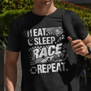 Eat Sleep Race Repeat Streetwear T-Shirt