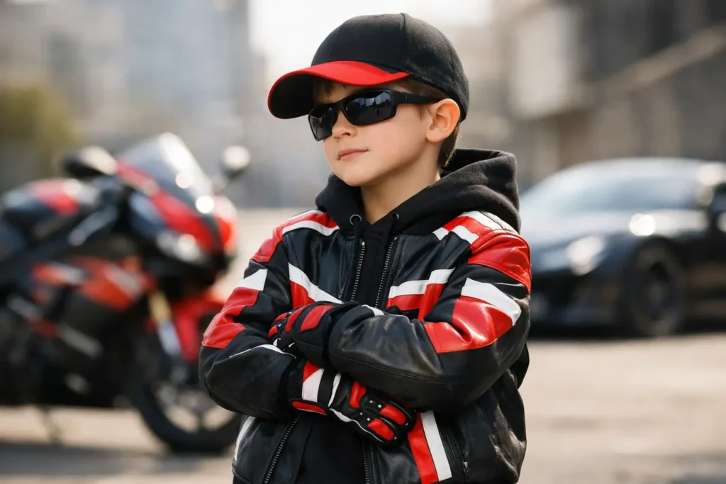 Motorsport Streetwear Kinder richtig stylen