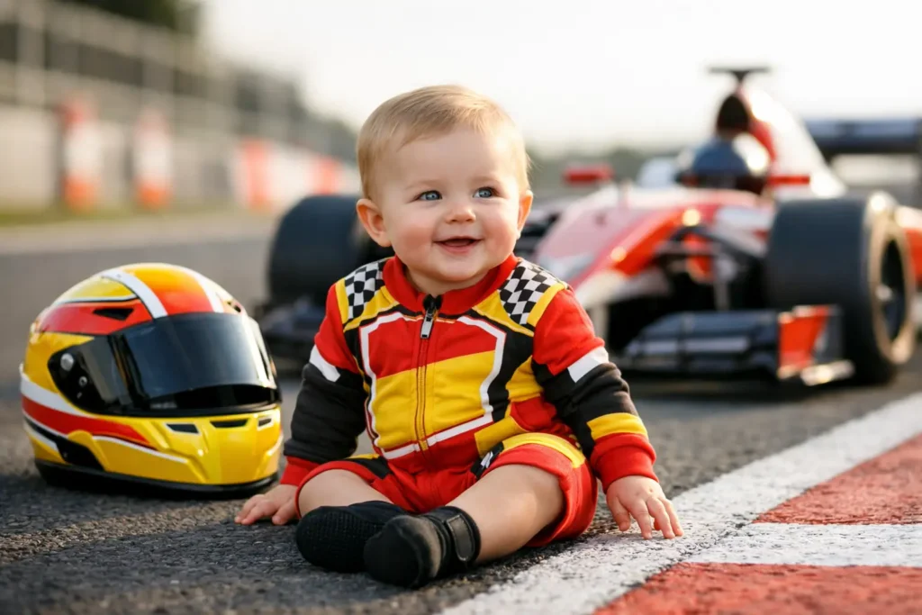 HOME 44 Rennfahrer Baby Body mit Race-Feeling