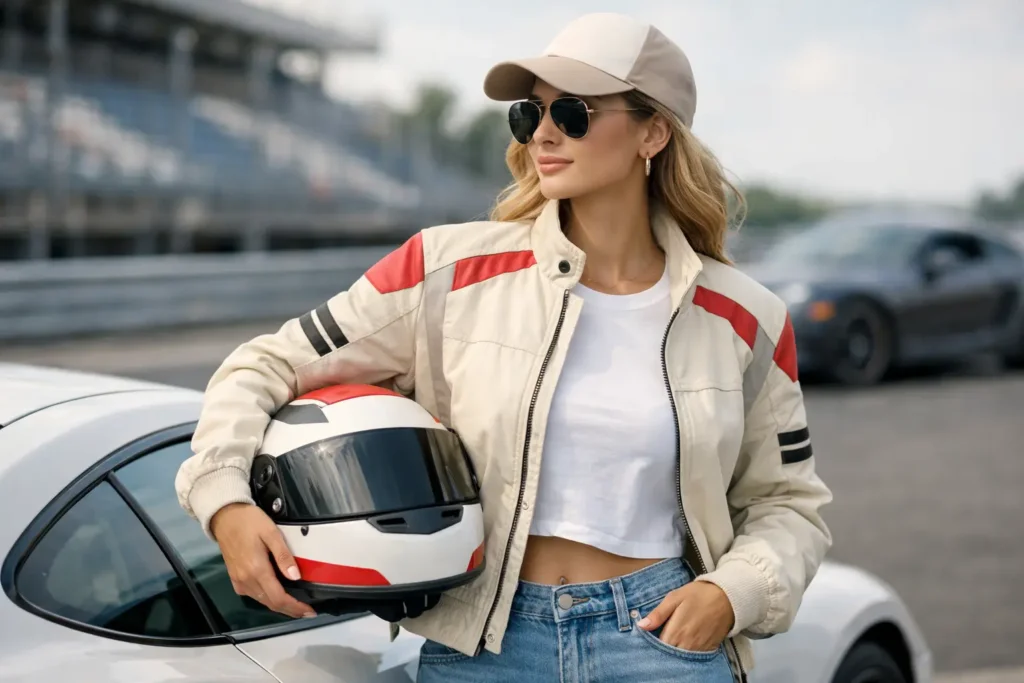 HOME 44 Wie Motorsport Merch stylen ohne Kostüm-Look