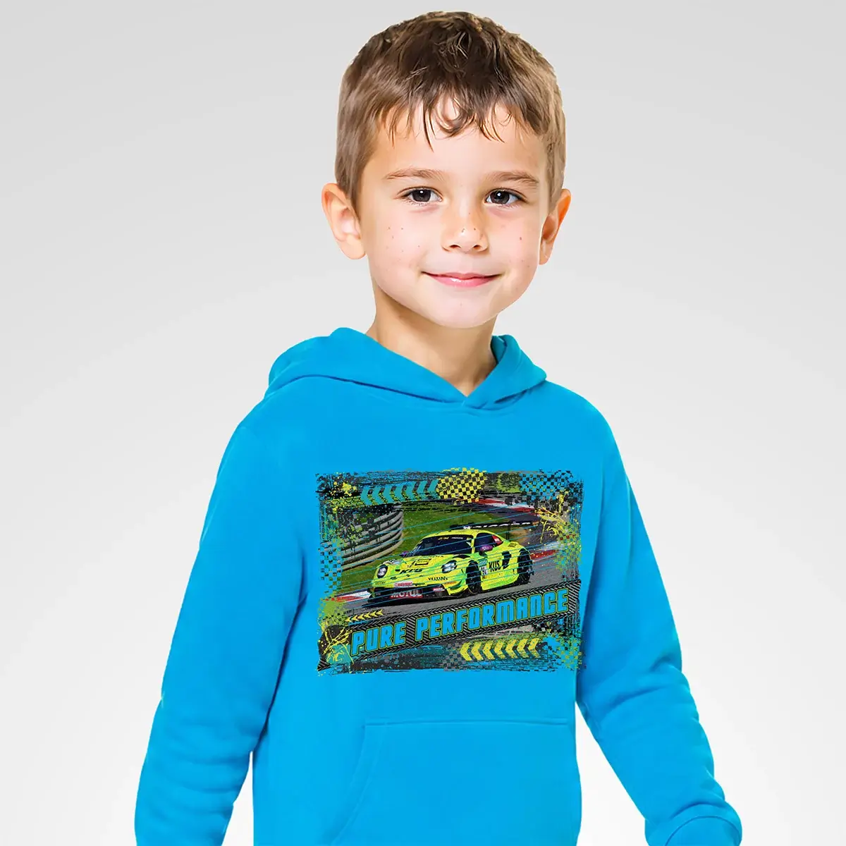 Porsche 911 GT3 R Kids Hoodie #91 - Motorsport Artwear 6 Porsche 911 GT3 R Kids Hoodie #91 - Motorsport Artwear – Bild 6