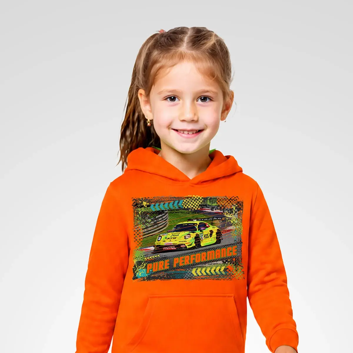 Porsche 911 GT3 R Kids Hoodie #91 - Motorsport Artwear 4 Porsche 911 GT3 R Kids Hoodie #91 - Motorsport Artwear – Bild 4
