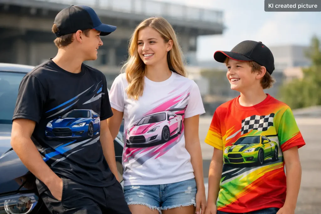 Coole Motorsport Shirts für Jugendliche im Alltag