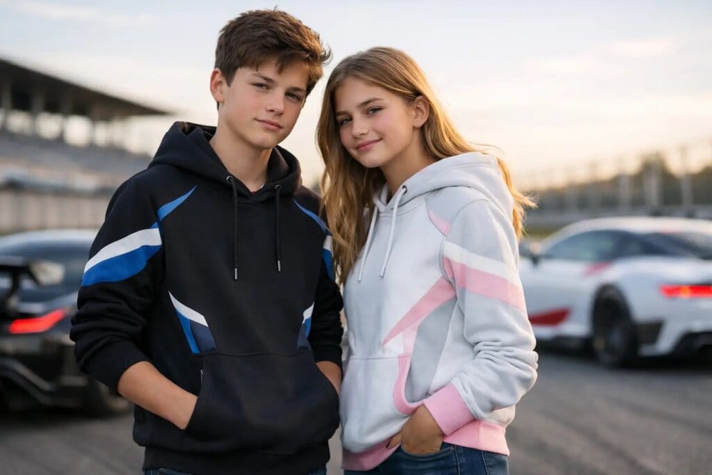 HOME 45 HOME - gt hoodie fuer teens mit echtem racing style featured