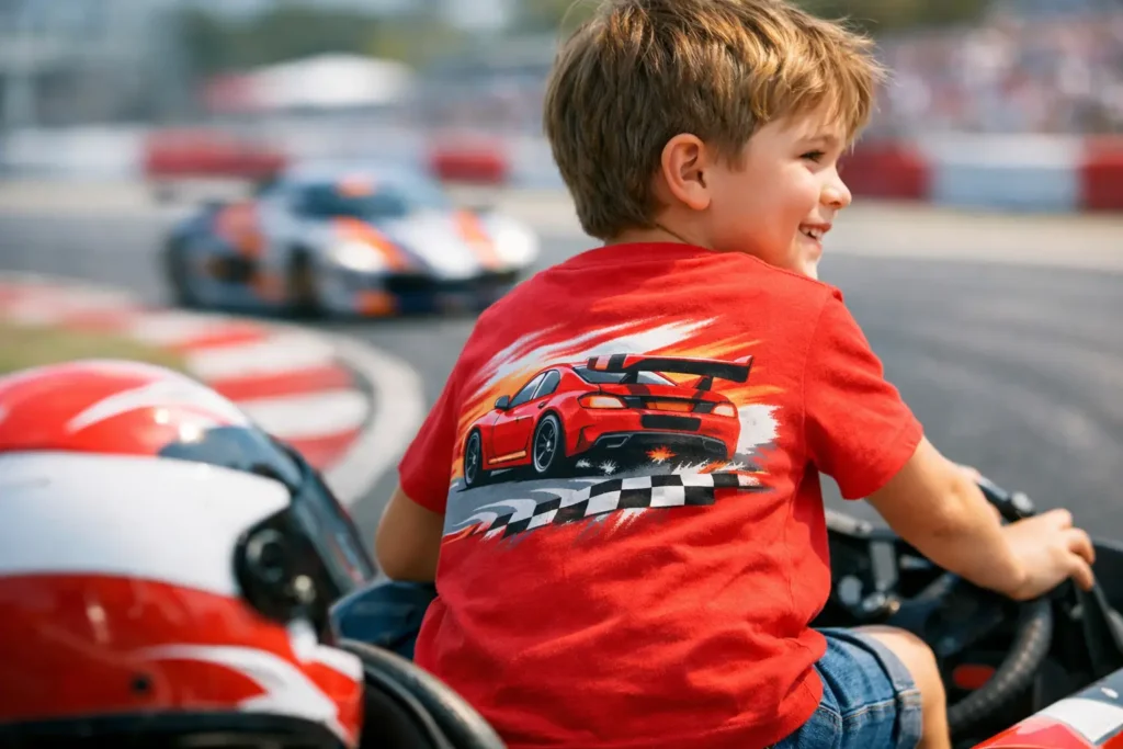 HOME 44 Rennwagen Shirt für Kinder im Race Mode