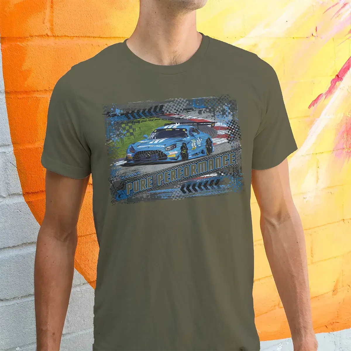 Mercedes AMG GT3 Herren T-Shirt #22 - Motorsport Artwear 4 Mercedes AMG GT3 Herren T-Shirt #22 - Motorsport Artwear – Bild 4