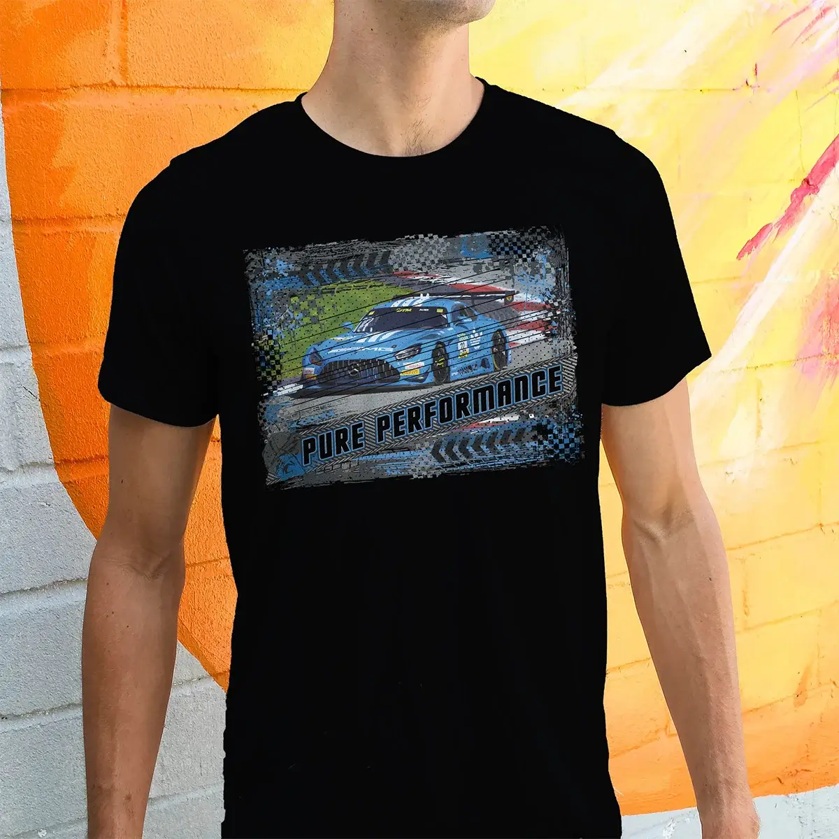 Mercedes AMG GT3 Herren T-Shirt #22 - Motorsport Artwear 3 Mercedes AMG GT3 Herren T-Shirt #22 - Motorsport Artwear – Bild 3