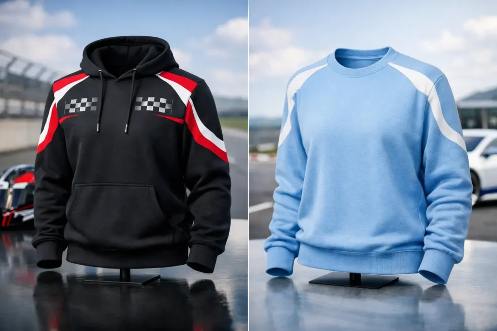 Racing Hoodie oder Sweatshirt: Was passt zu dir?
