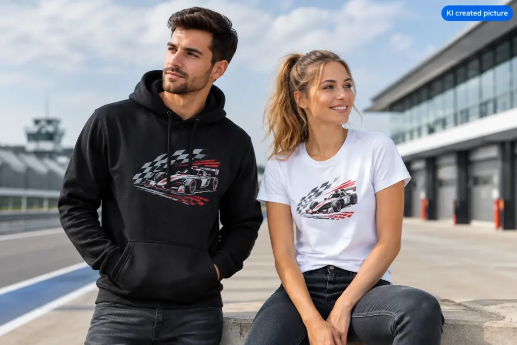 Hoodie oder T-Shirt: Motorsport-Look für Race Fans