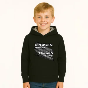 Children's hoodie Braking makes the rims dirty