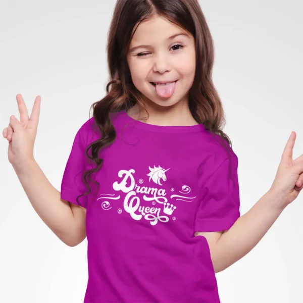 Kinder-T-Shirt “100% Drama Queen” – Für die kleinen Stars des Alltags